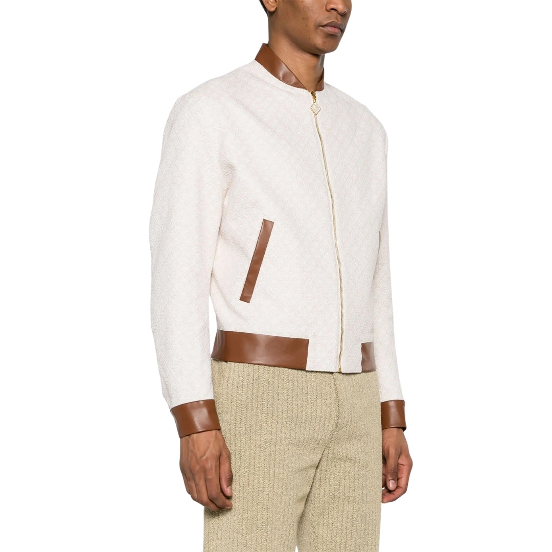 Casablanca Jacquard Souvenir Monogram Beige Jacket