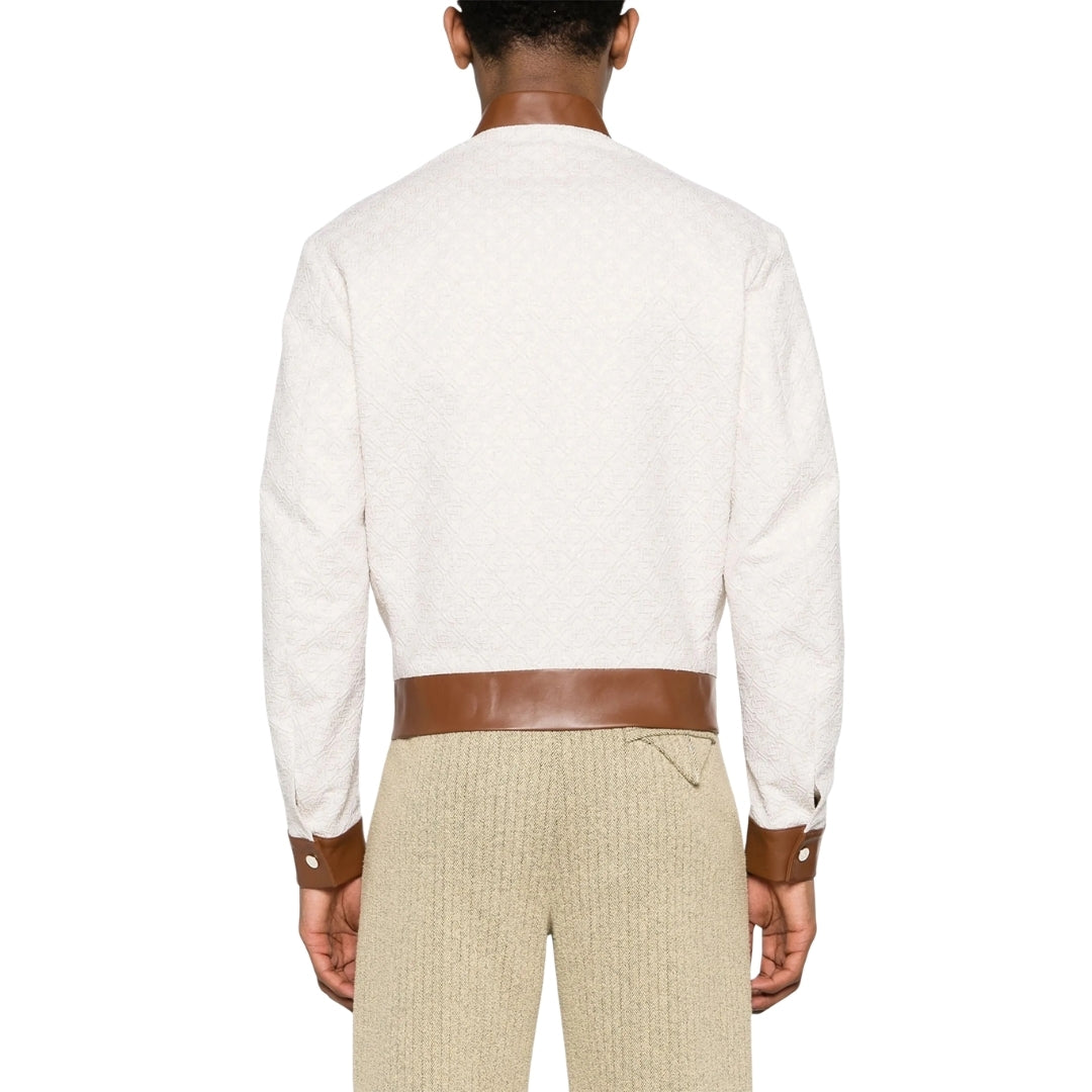 Casablanca Jacquard Souvenir Monogram Beige Jacket