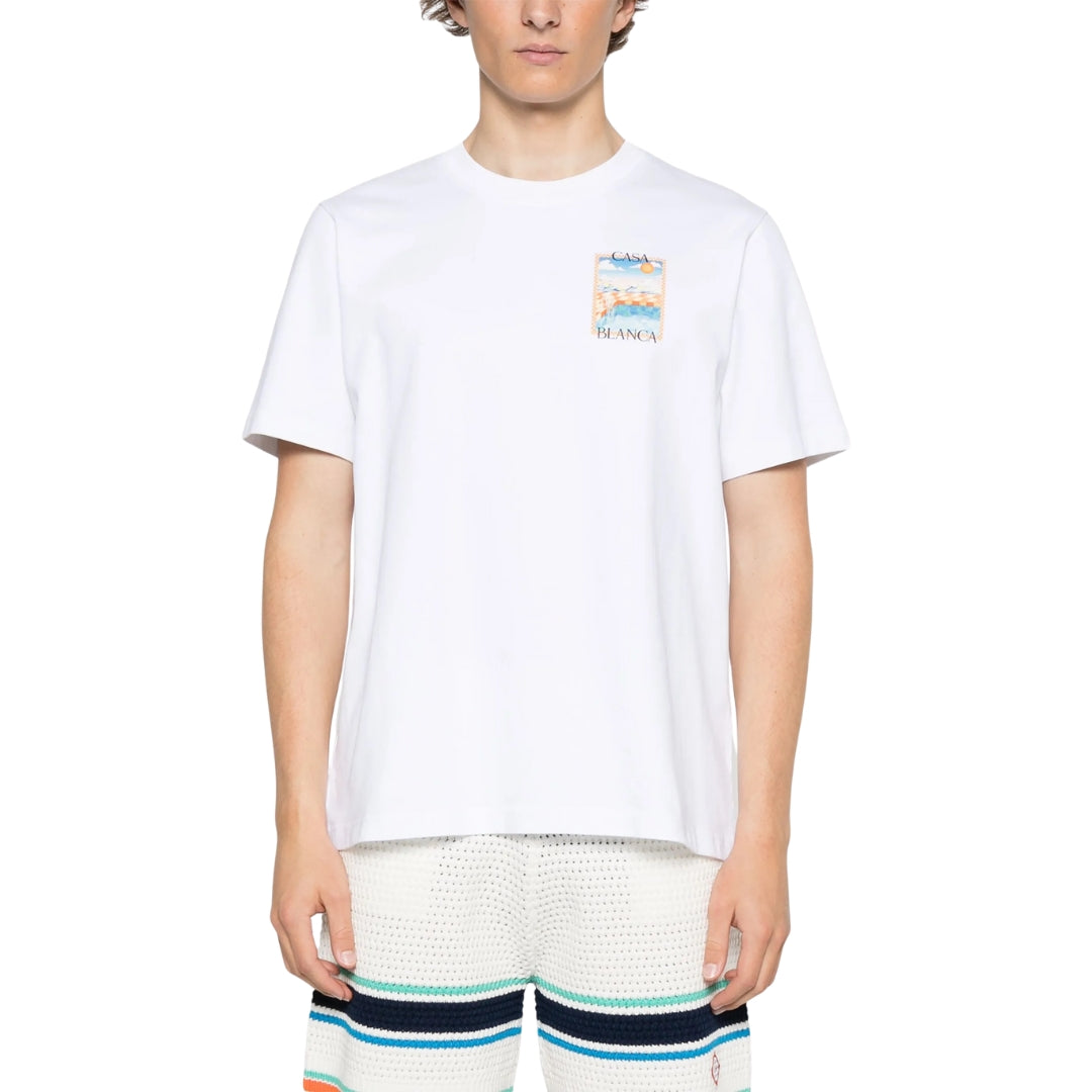 Casablanca Surreal Pool White T-Shirt