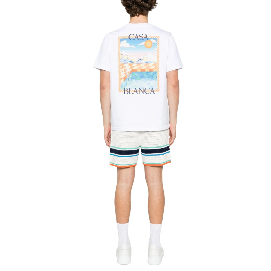 Casablanca Surreal Pool White T-Shirt