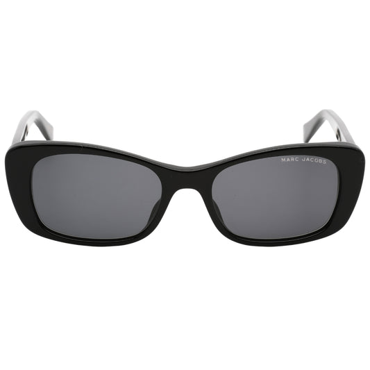 Marc Jacobs Small Rounded Grey Lensed Black Sunglasses
