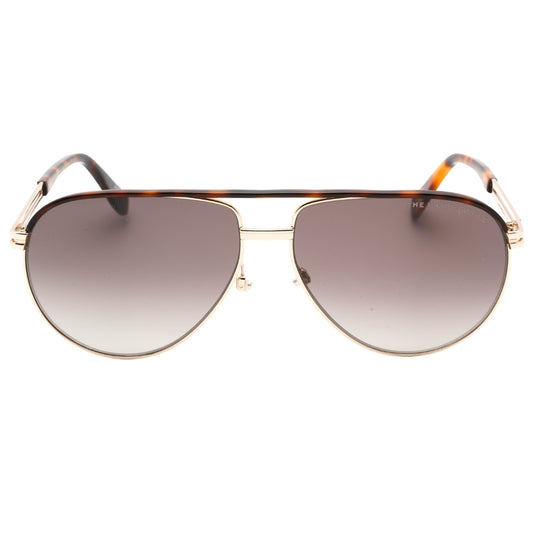 Marc Jacobs Aviator Brown SF Lensed Havana Gold Sunglasses