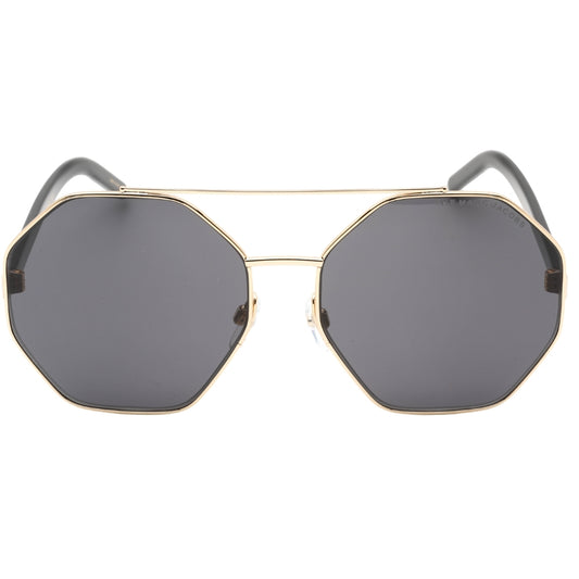 Marc Jacobs Hex Grey Lensed Gold Sunglasses
