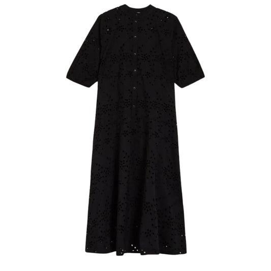 Ted Baker Nikaia Oversized Broderie Black Midi Dress