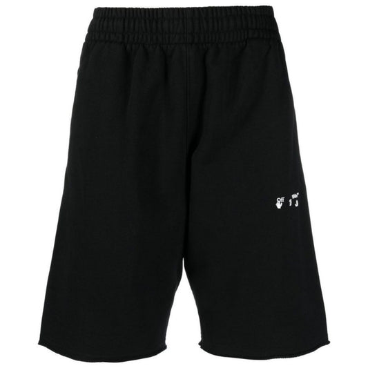 Off-White OW Logo Black Sweat Shorts