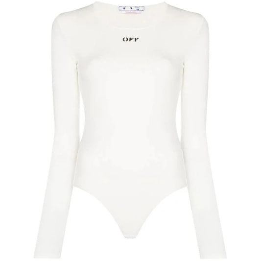 Off-White Off Stamp Ribbed L/S Body White IT36