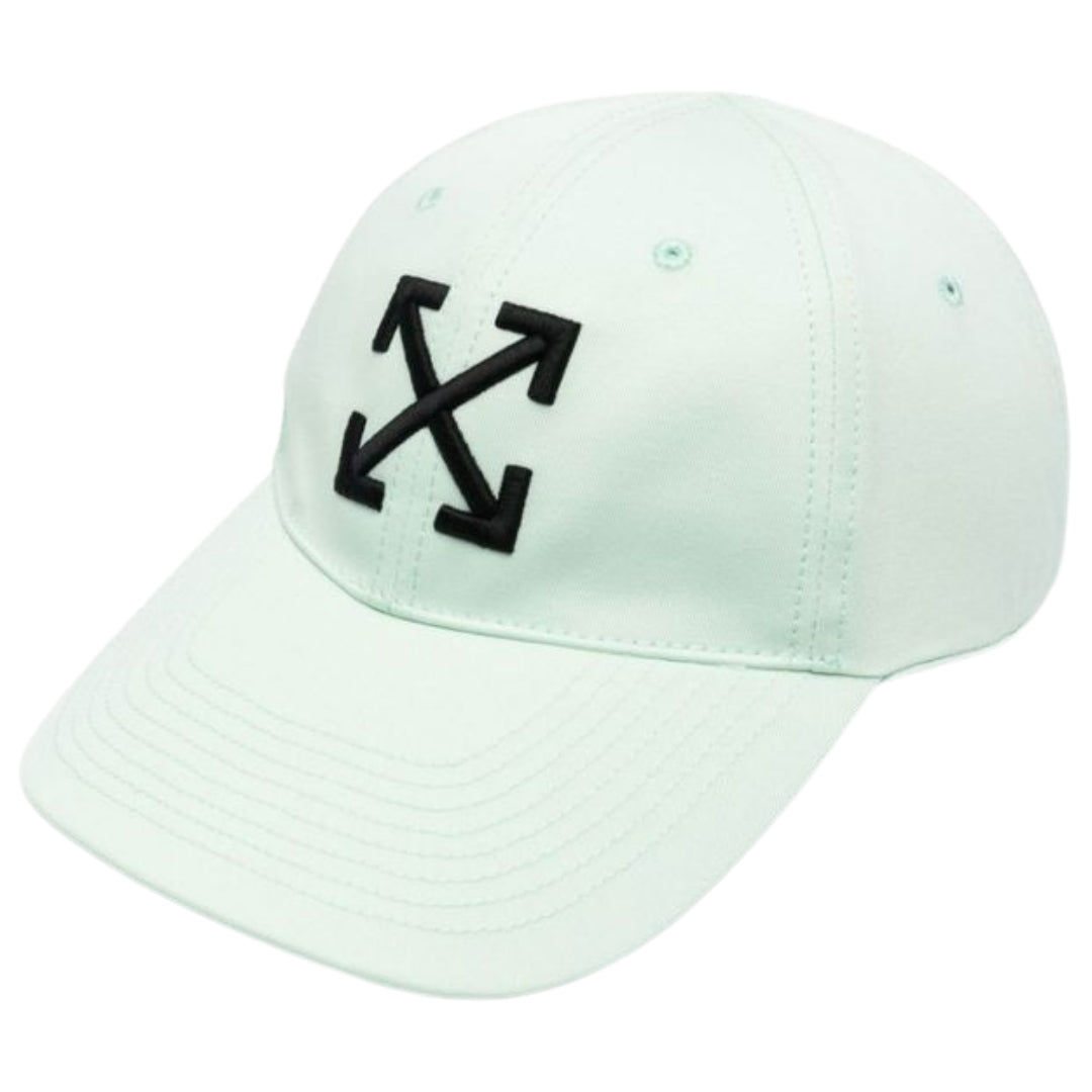 Off-White Arrow Logo Baseball Cap Mint Green Hat