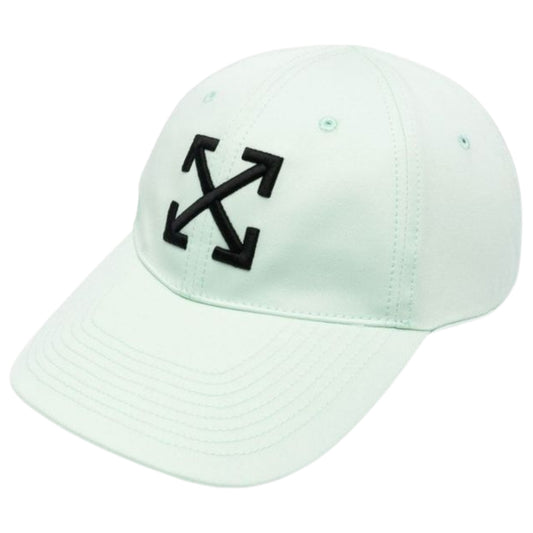 Off-White Arrow Logo Baseball Cap Mint Green Hat
