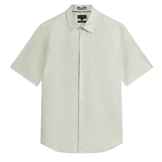 Ted Baker Palomas Pale Green Linen Shirt
