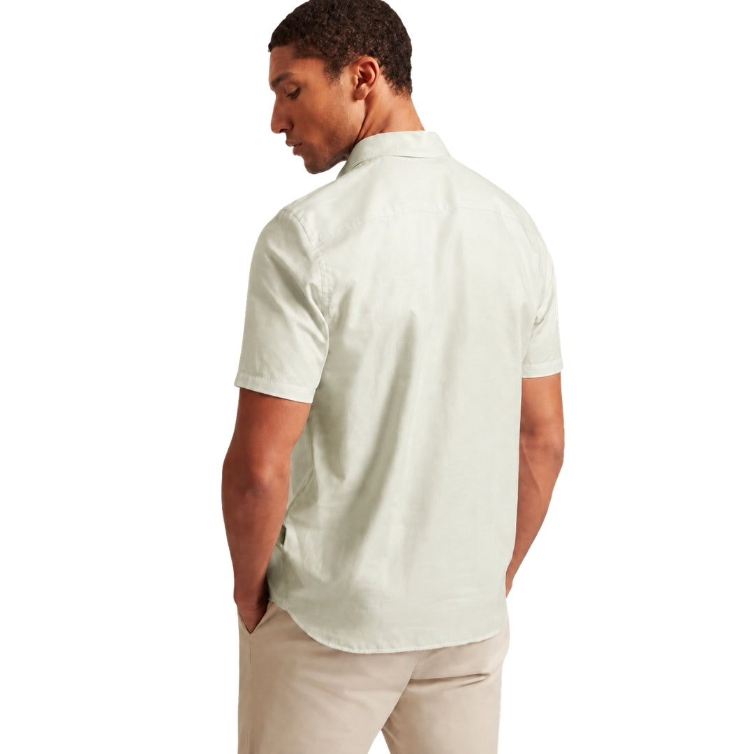 Ted Baker Palomas Pale Green Linen Shirt