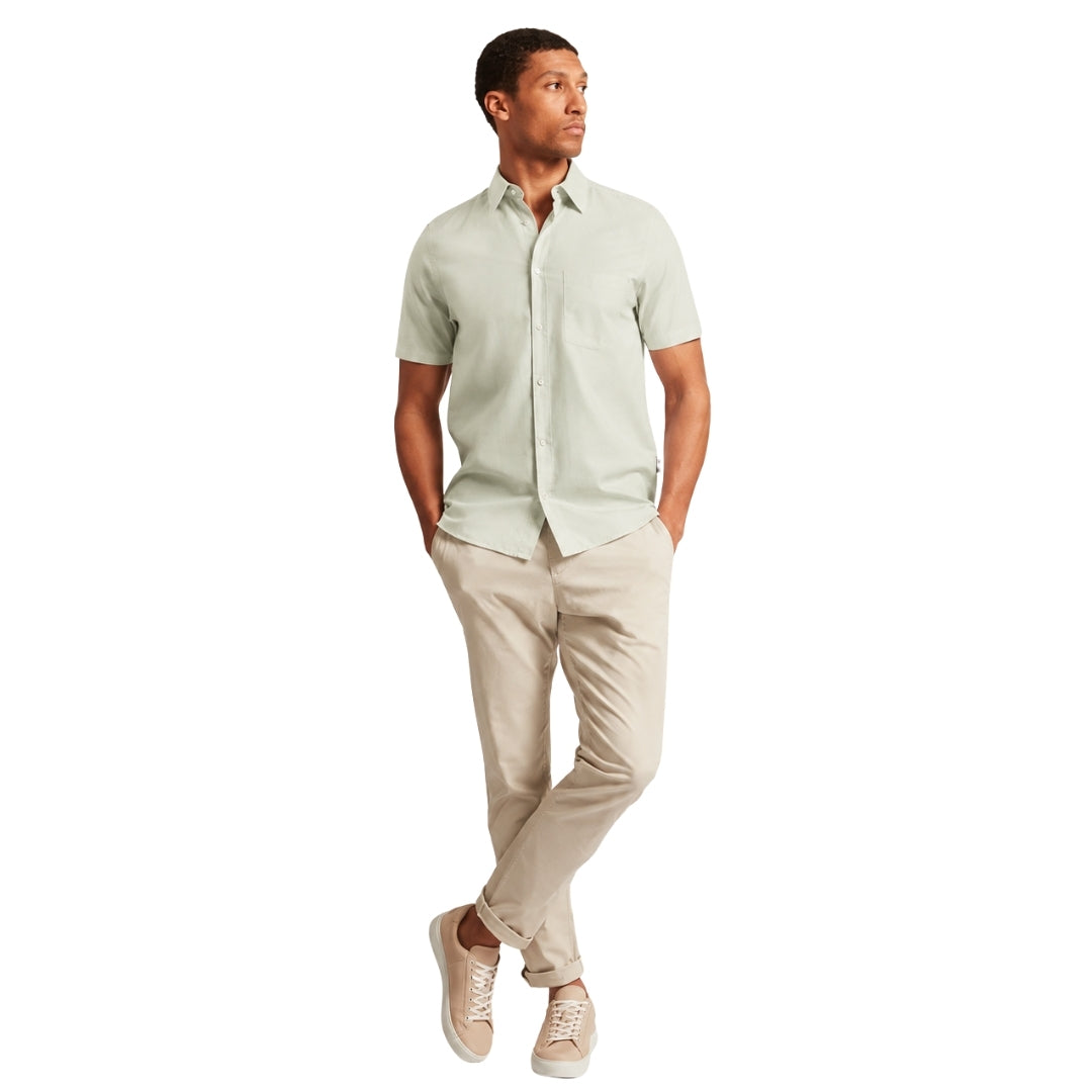 Ted Baker Palomas Pale Green Linen Shirt