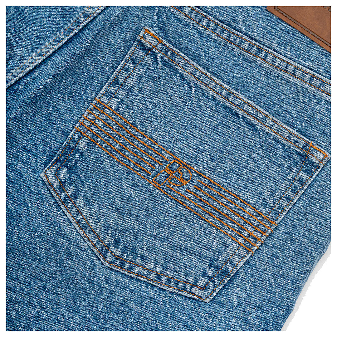 SERGE SHORTS LIGHT INDIGO WASH L
