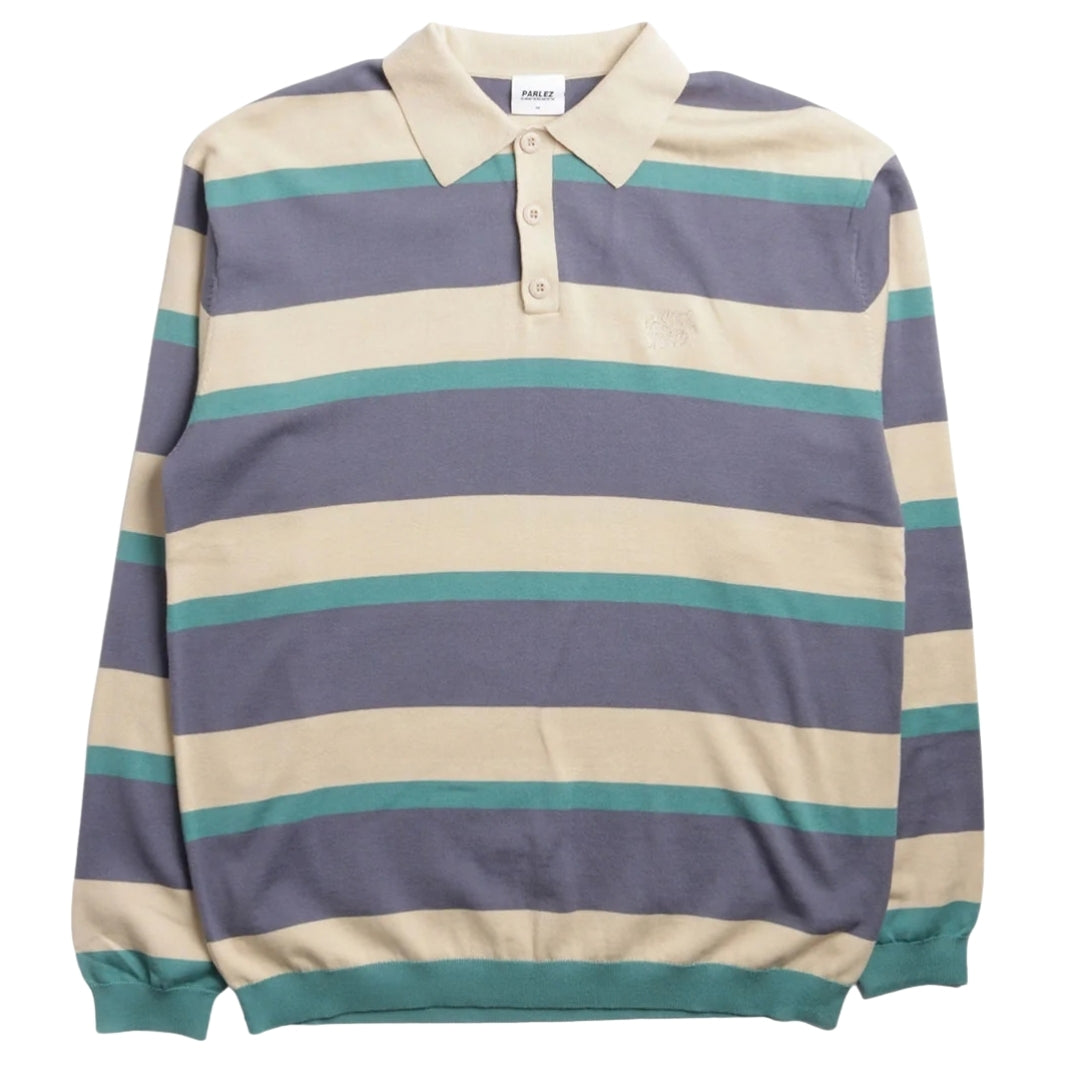 Parlez Pipe Purple Haze Purple Long Sleeve Polo Shirt