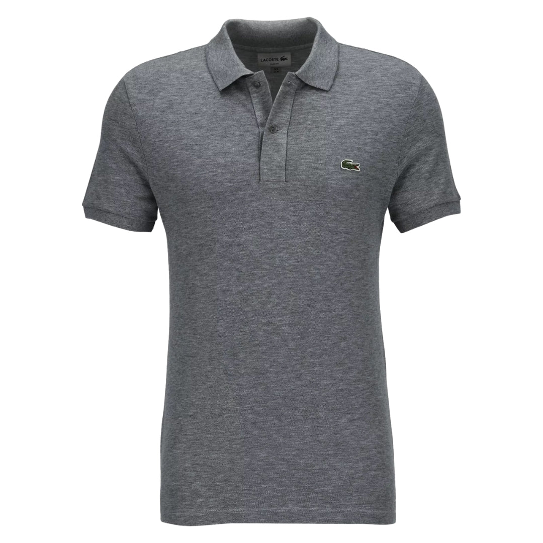 Lacoste Slim Fit Mouse Grey Pique Polo Shirt M