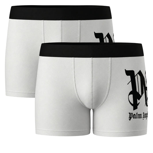 Palm Angels Two-Pack Side Mark Logo White Boxer Shorts