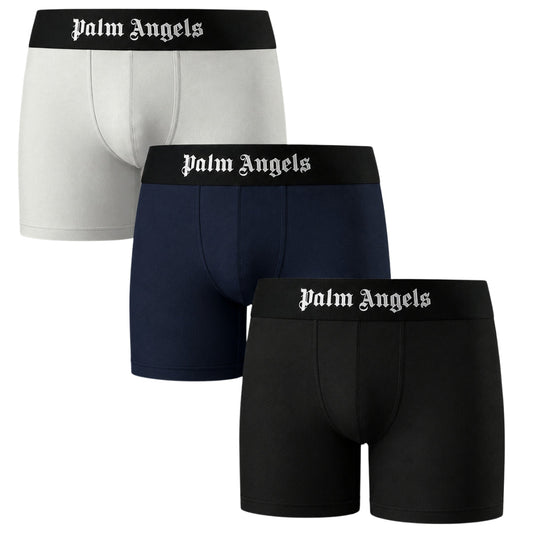 Palm Angels Tri-Pack Assorted Colours Long Trunk Boxer Shorts