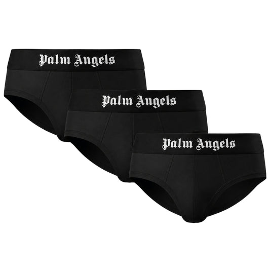 Palm Angels Tri-Pack Black Briefs