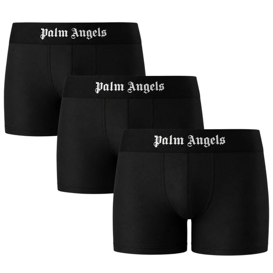 Palm Angels Tri-Pack Black Short Trunk Boxer Shorts