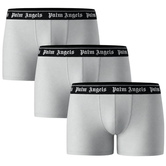 Palm Angels Tri-Pack Classic Logo White Boxer Shorts