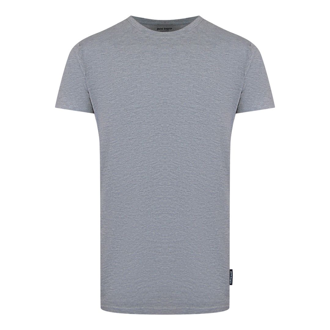 Palm Angels Flag Logo Grey T-Shirt