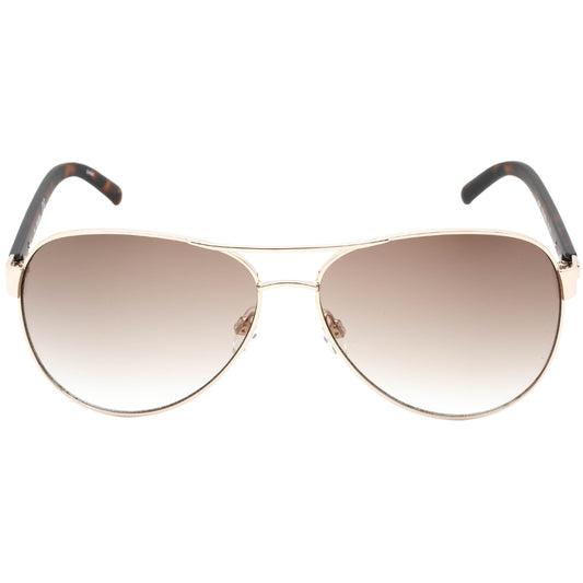 Calvin Klein Brown Gradient Gold Sunglasses