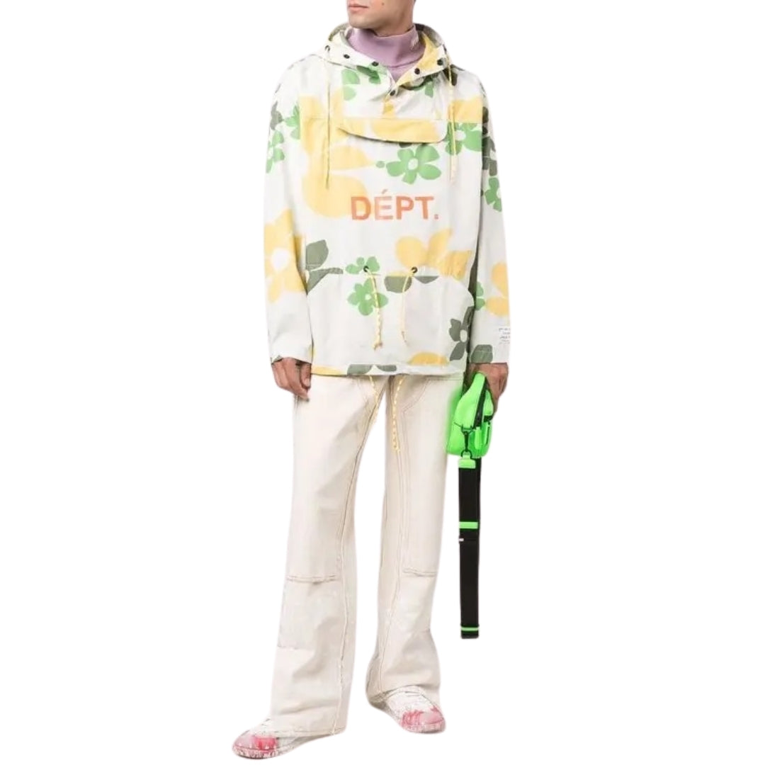 Riley Floral Anorak White Floral M