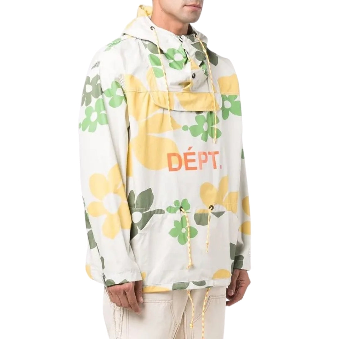 Riley Floral Anorak White Floral M