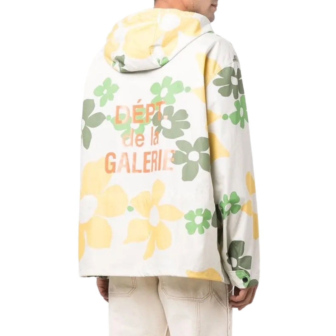 Riley Floral Anorak White Floral M