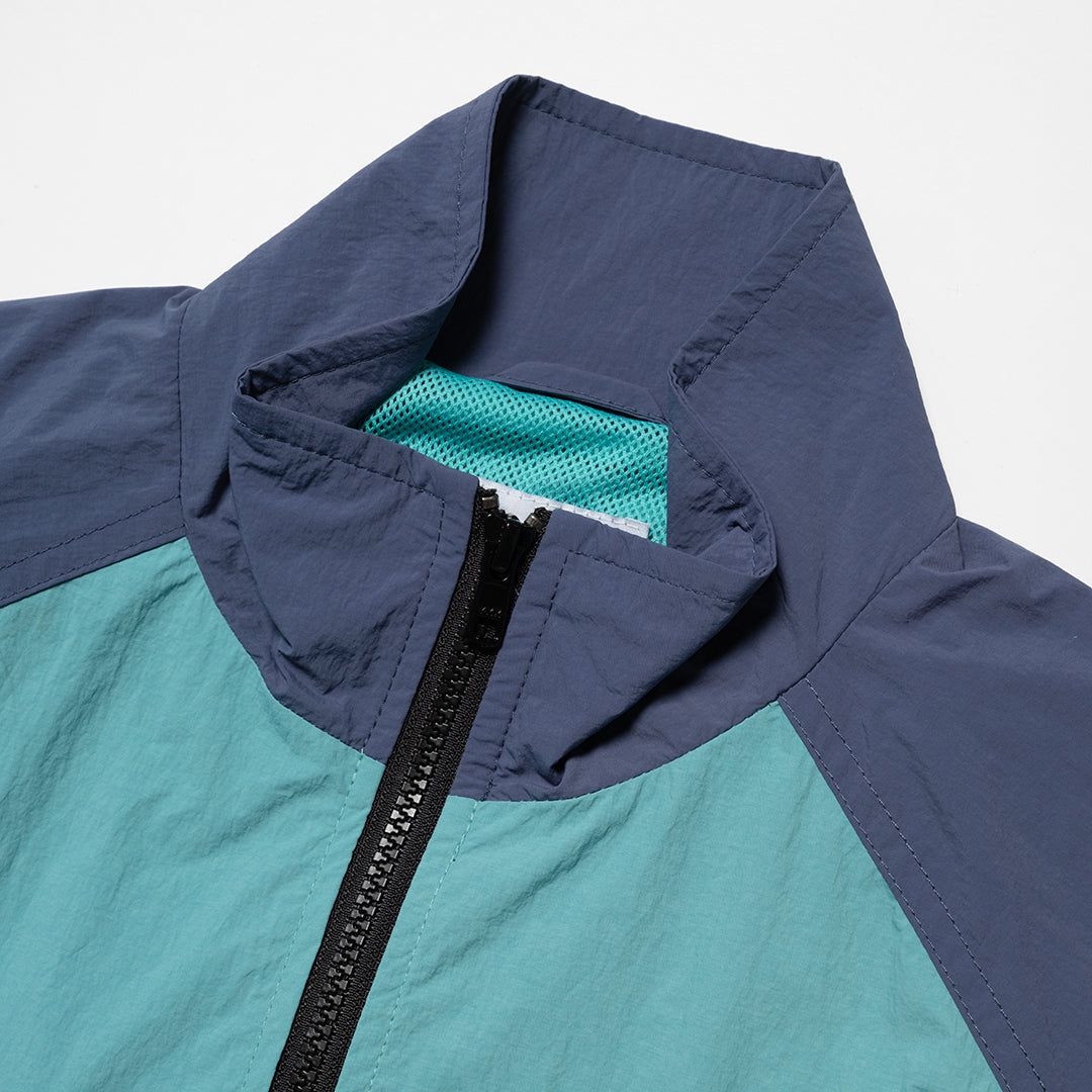 Parlez Rail Leaf Turquoise Track Jacket