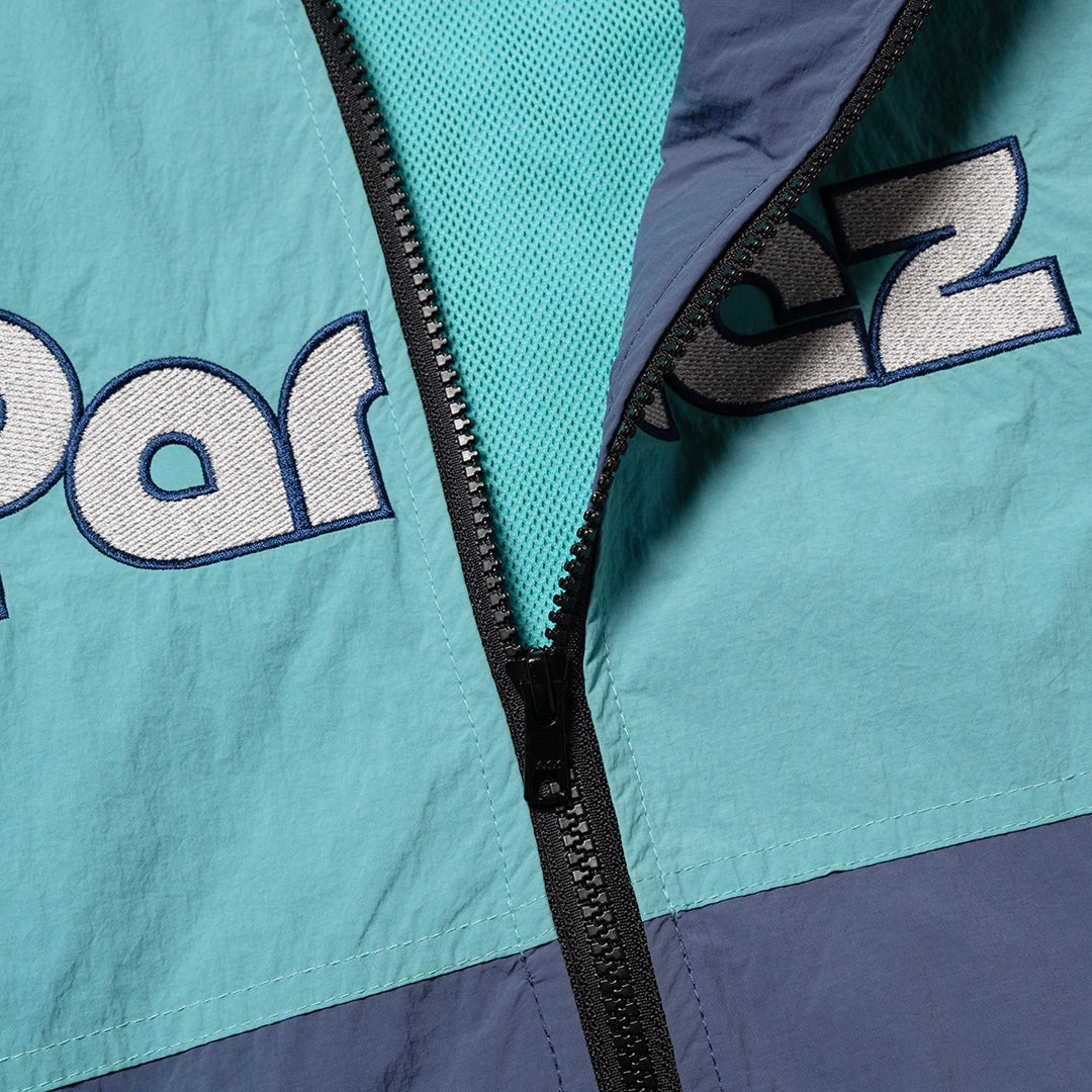 Parlez Rail Leaf Turquoise Track Jacket