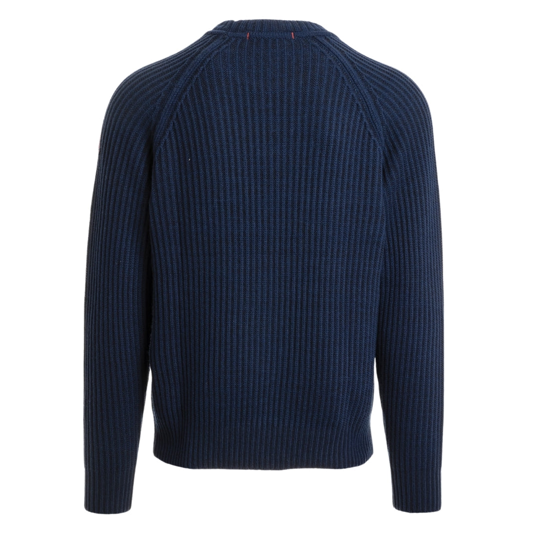 Parajumpers RIK PMKNRB03 241 Peacot Navy Blue Crewneck Sweater Mens L
