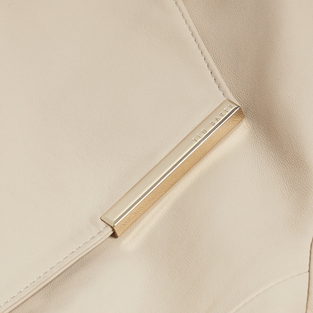 Ted Baker WMO RIYOZE Leather Cropped Wrap Jacket 4