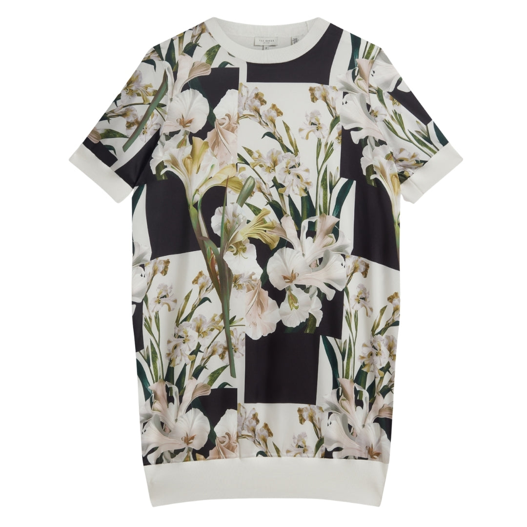 Ted Baker WMD RONEEA Printed Woven Front Boxy Dres
