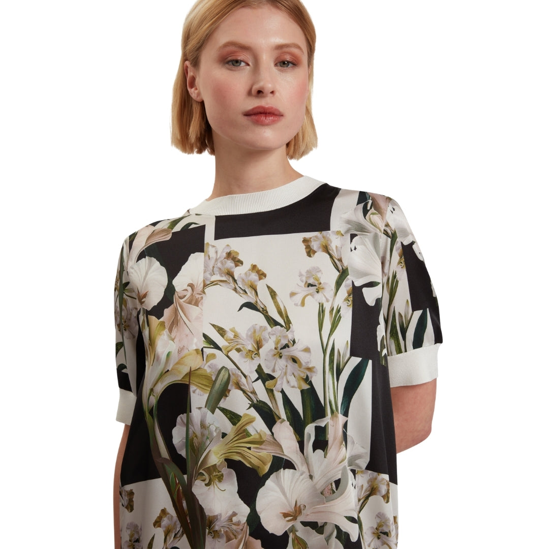 Ted Baker WMD RONEEA Printed Woven Front Boxy Dres