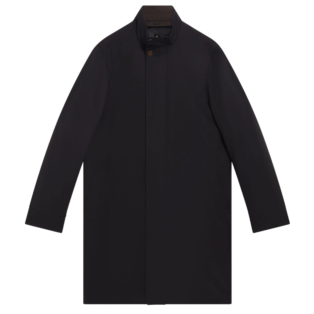Ted Baker Ruabon Nylon Funnel Neck Navy Jacket