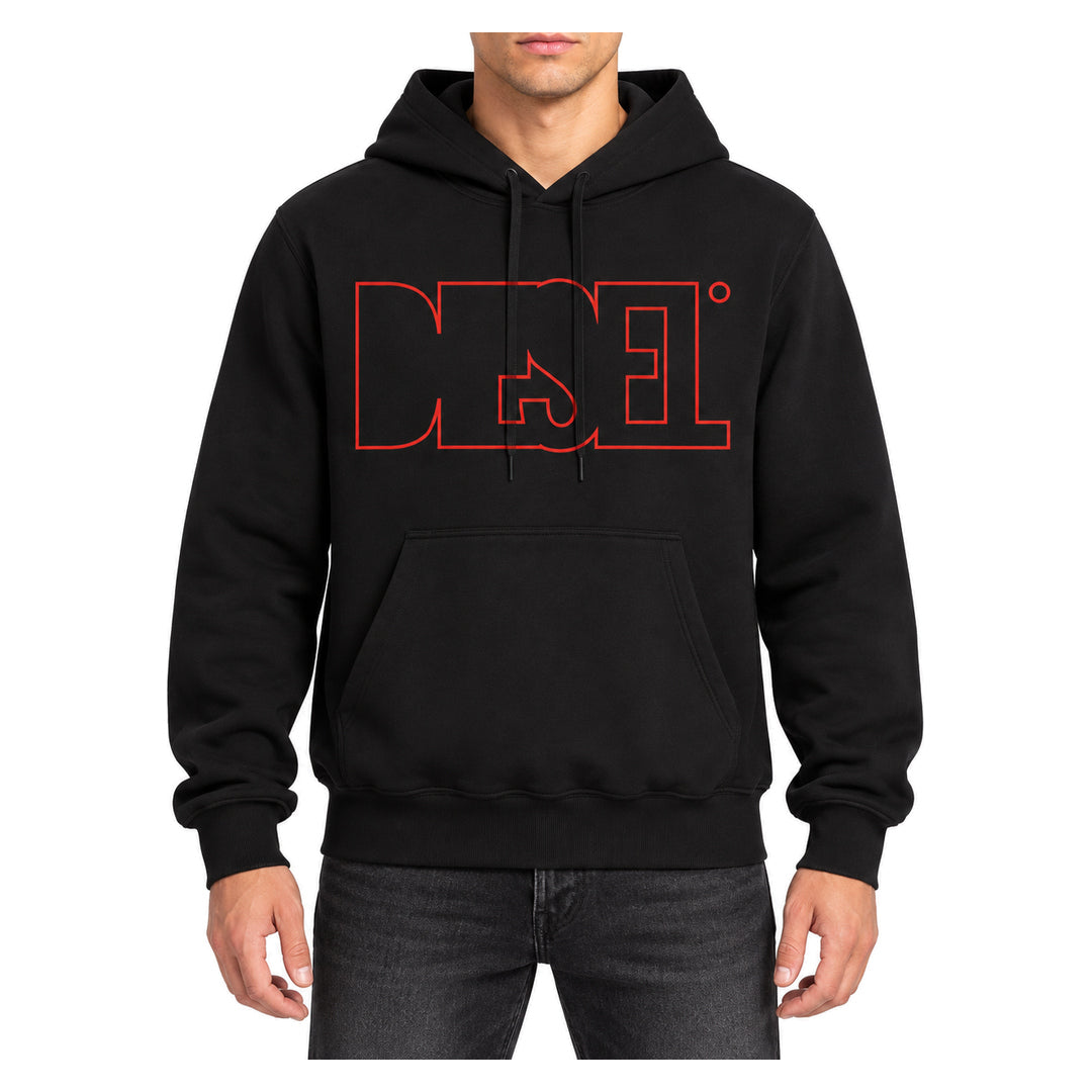 Diesel S-Ginn-Hood 260110 Off Black Men's Hoodie L