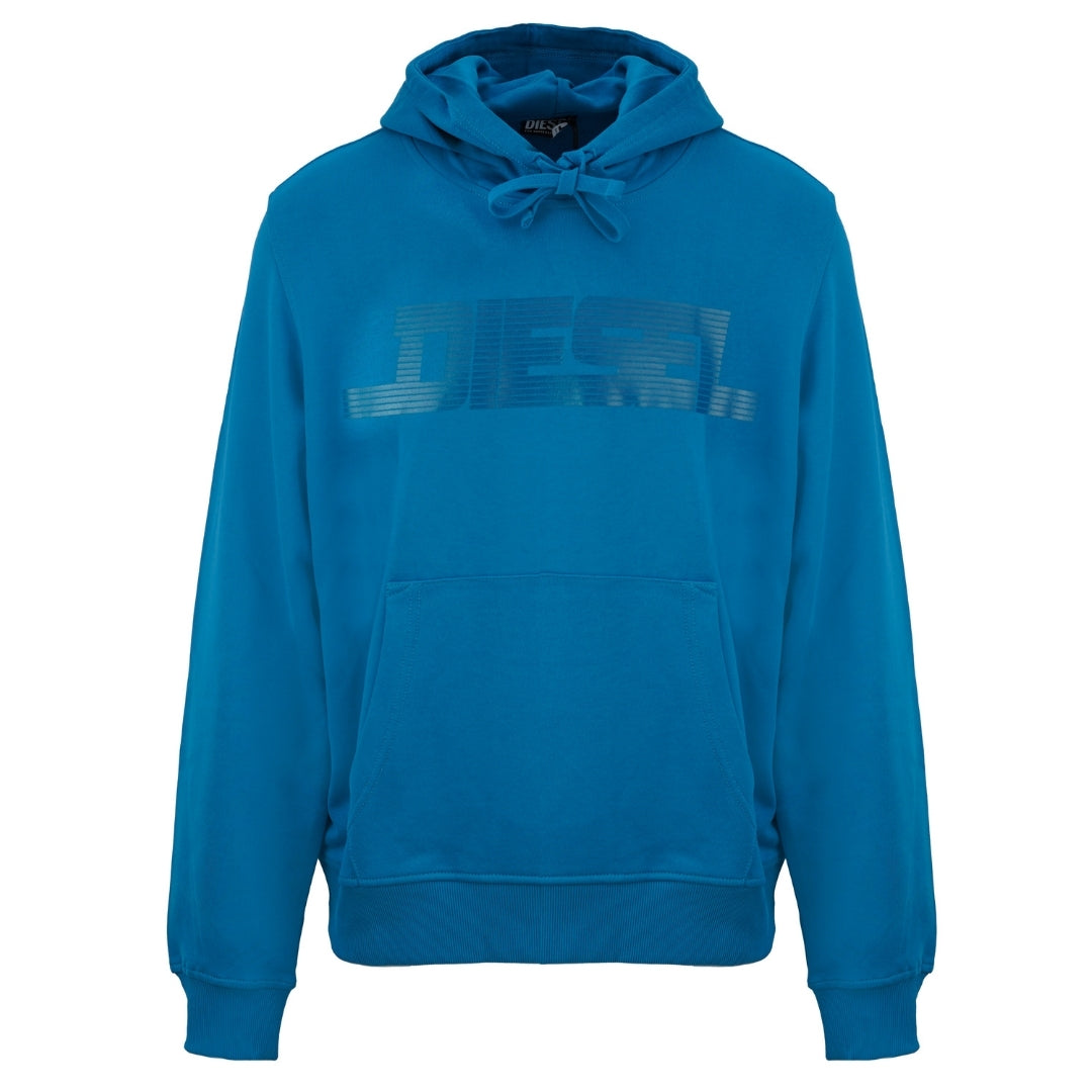 Diesel Monotone Logo Blue Sapphire Hoodie