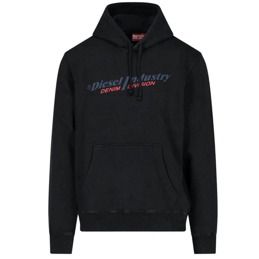 Diesel New Industry Logo Black Hoodie