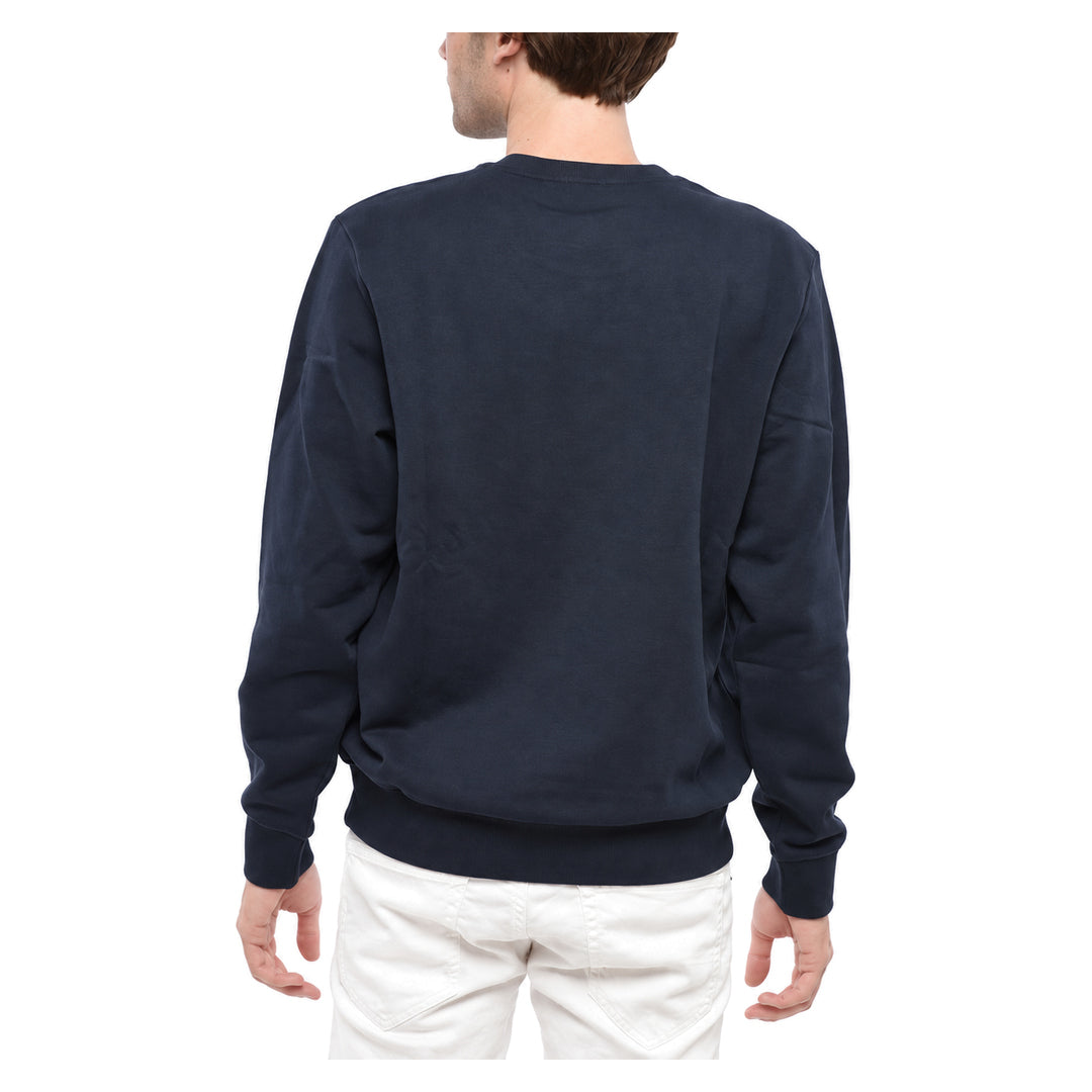 Diesel S-Gir-Crewneck Tone On Tone Navy Blue Men's Sweatshirt L