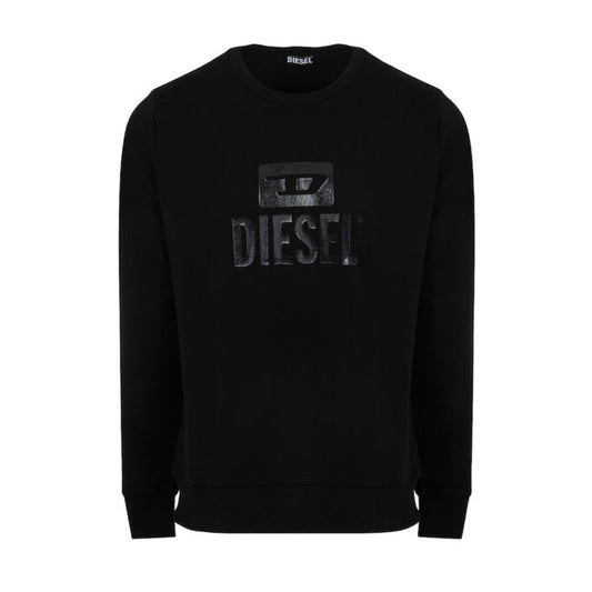 Diesel S-Gir-Crewneck Tone On Tone Black Men's Sweatshirt L