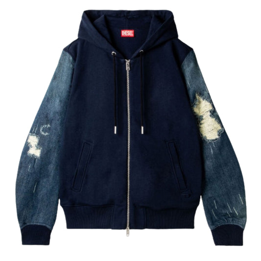 Diesel Blue Denim Sleeved Jacket