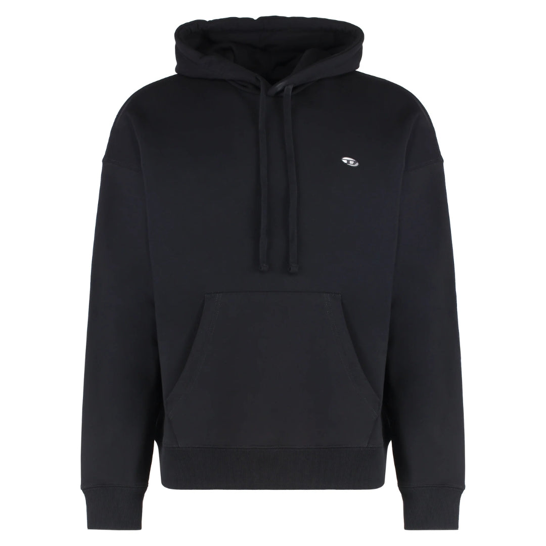 Diesel Small Logo Black Hoodie