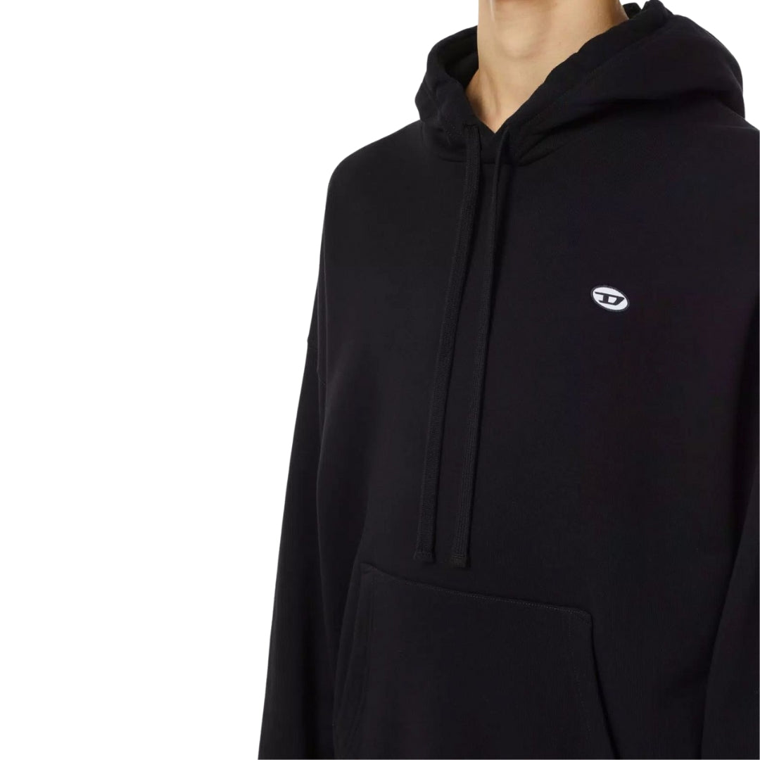 Diesel Small Logo Black Hoodie