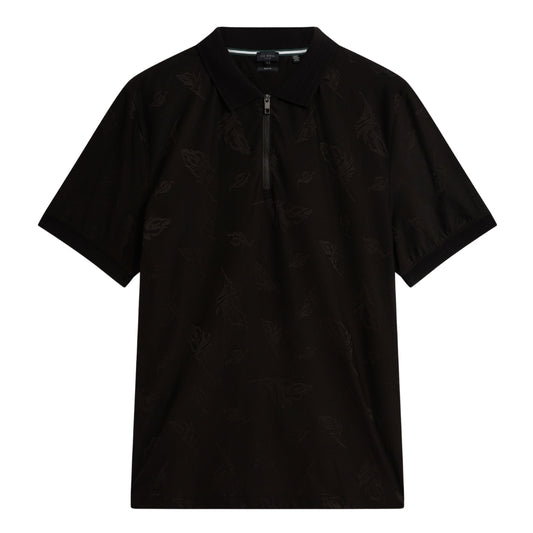 Ted Baker MMB NEYACK SS Feather Jacquard Zip Polo 6