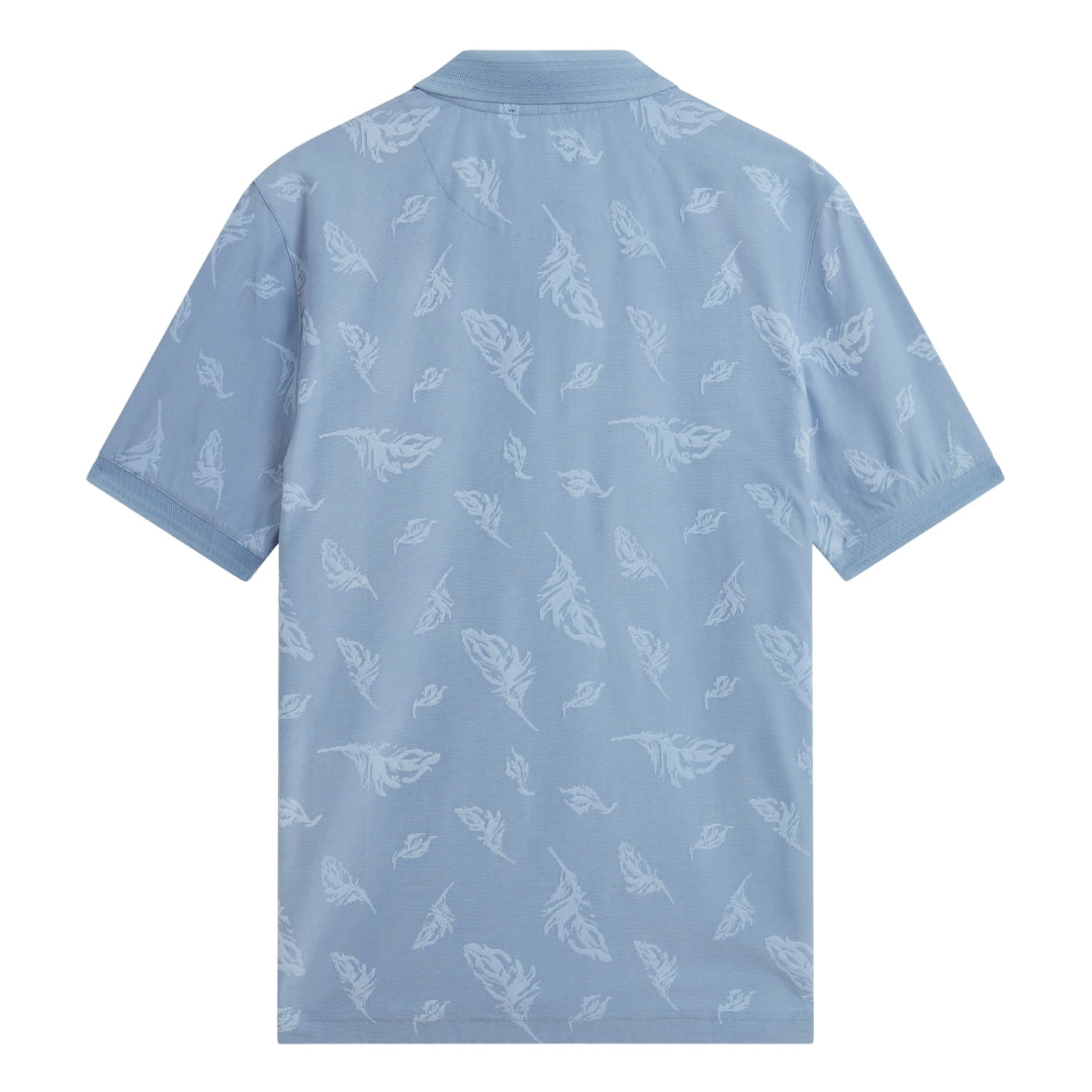 Ted Baker MMB NEYACK SS Feather Jacquard Zip Polo 5