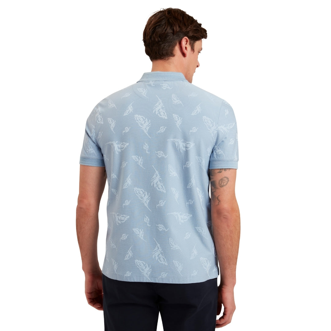 Ted Baker MMB NEYACK SS Feather Jacquard Zip Polo 5