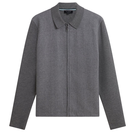 Ted Baker MMK DEJO Herringbone Front Zip Through 1