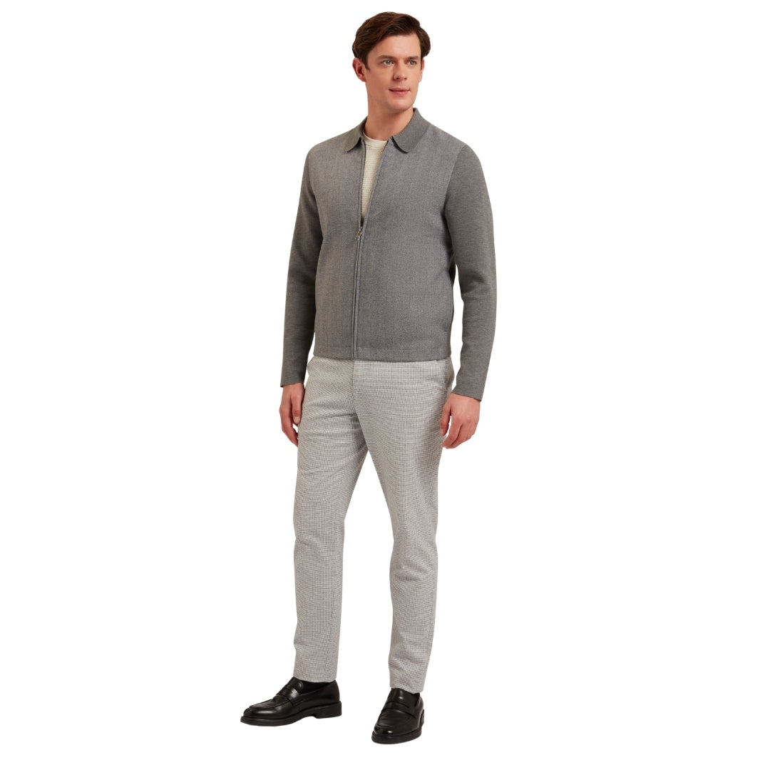 Ted Baker MMK DEJO Herringbone Front Zip Through 1