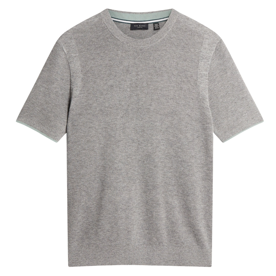 Ted Baker MMK VOISIN SS Mixed Ribbed T Shirt 2