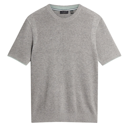 Ted Baker MMK VOISIN SS Mixed Ribbed T Shirt 2